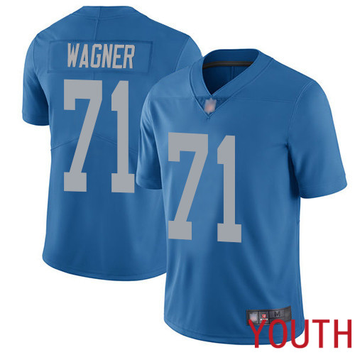 Detroit Lions Limited Blue Youth Ricky Wagner Alternate Jersey NFL Football #71 Vapor Untouchable->youth nfl jersey->Youth Jersey